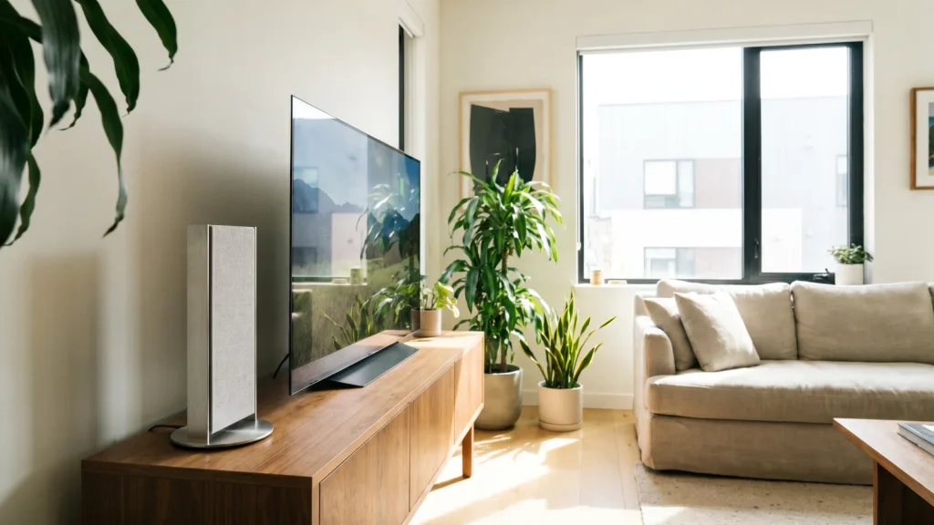 Antenne TV d intérieur dans un salon