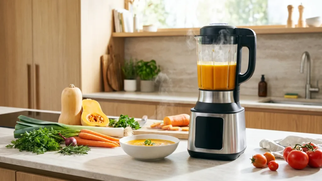 Blender chauffant et soupe veloutée