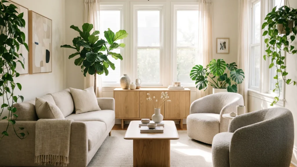 Salon déco tendance et lumineux